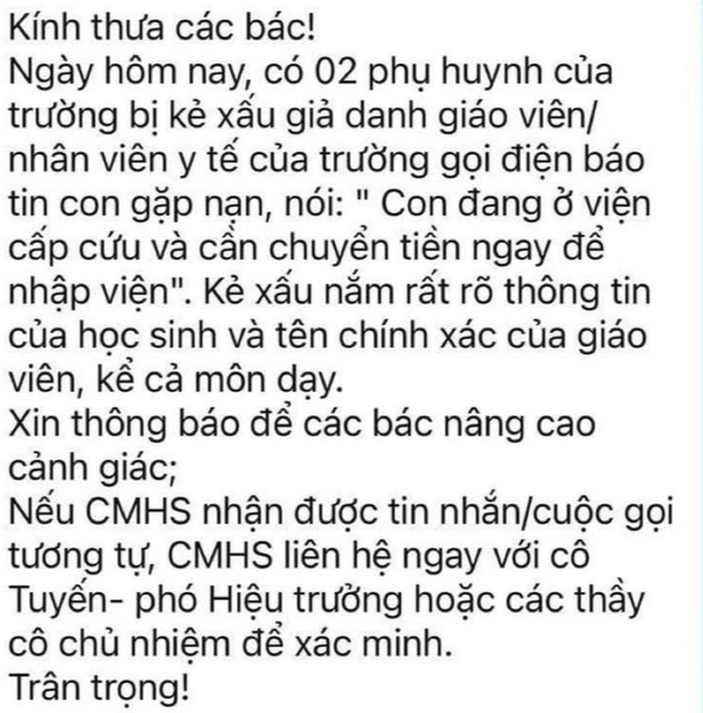 Hà Nội: Xuất hiện chiêu lừa con đang cấp cứu, bác sĩ chỉ cách vạch trần - 1 Hà Nội: Xuất hiện chiêu lừa con đang cấp cứu, bác sĩ chỉ cách vạch trần - 1