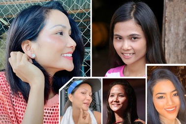 H'Hen Niê tung clip cùng loạt ảnh chứng minh "gia đình 3 đời" có cằm nhọn