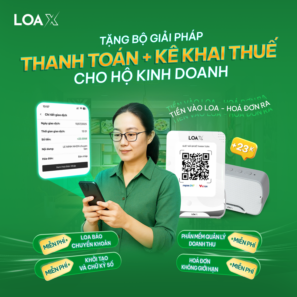 Loa X cung cấp dịch vụ tự động hóa xuất hóa đơn cho hộ kinh doanh nhỏ - 1 Loa X cung cấp dịch vụ tự động hóa xuất hóa đơn cho hộ kinh doanh nhỏ - 1