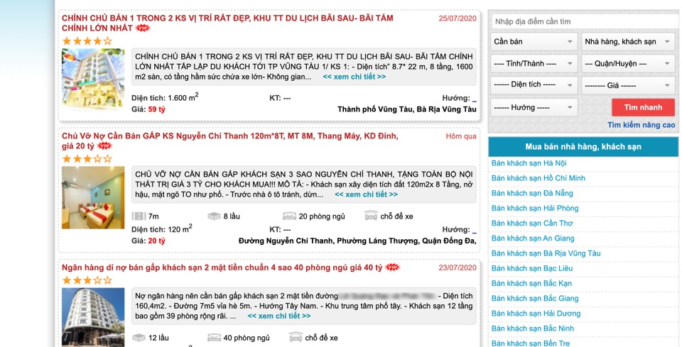 Cơn ác mộng kéo dài với các khách sạn: Báo lỗ cả trăm tỷ, rao bán la liệt - 1 Cơn ác mộng kéo dài với các khách sạn: Báo lỗ cả trăm tỷ, rao bán la liệt - 1