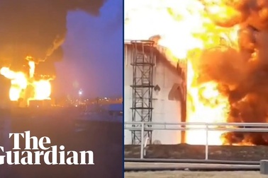 Nga cáo buộc trực thăng Ukraine tấn công kho dầu ở biên giới