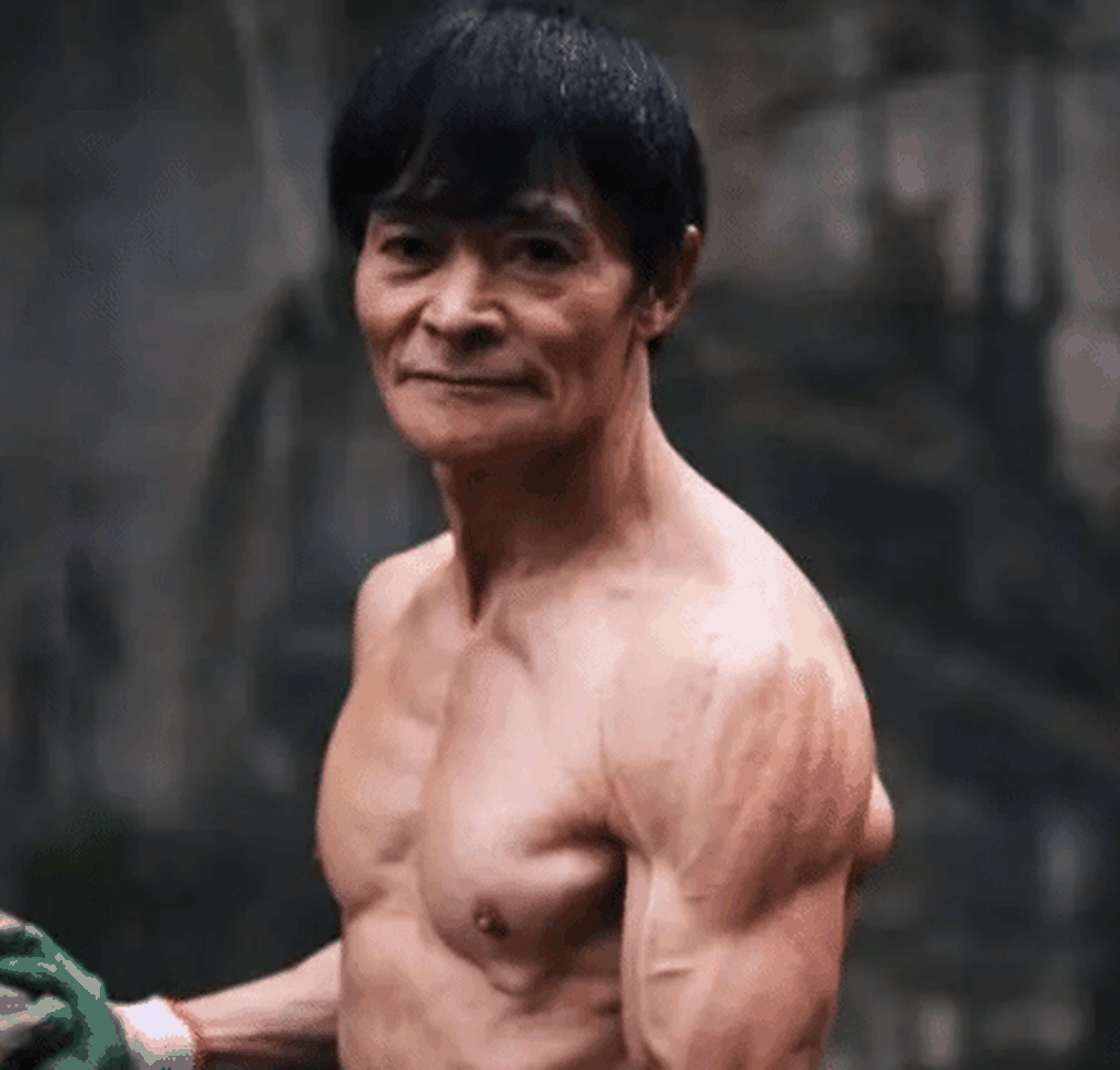 Cụ ông U80 có bụng 8 múi và cơ bắp cuồn cuộn, tóc đen như trai trẻ - 1 Cụ ông U80 có bụng 8 múi và cơ bắp cuồn cuộn, tóc đen như trai trẻ - 1