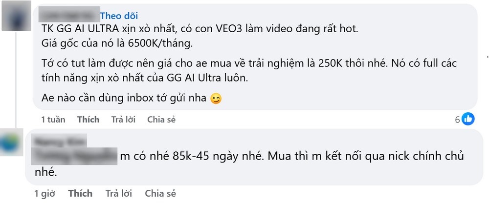 ระวังสูญเสียเงินและเจ็บป่วยตาม Cảnh giác tiền mất tật mang khi chạy theo “cơn sốt” AI tạo video Veo 3 - 2