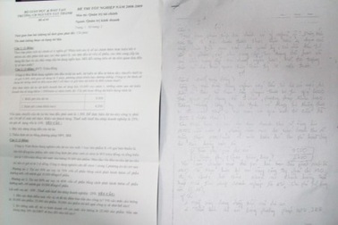 Lộ đề thi tốt nghiệp trường CĐ Nguyễn Tất Thành