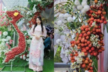 Đám cưới ở Bắc Giang dùng 100kg vải thiều trang trí