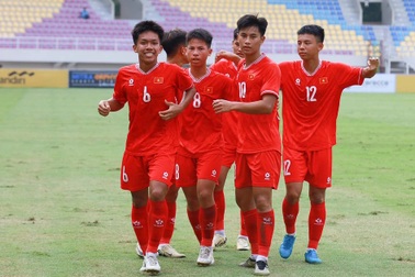 Thắng U16 Myanmar 5-1, U16 Việt Nam vào bán kết giải Đông Nam Á
