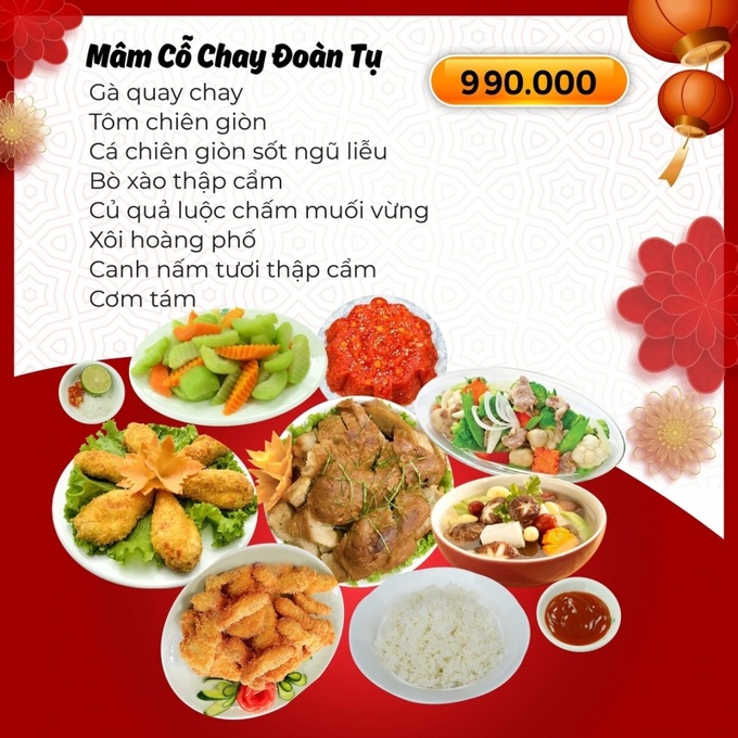 Mâm cúng có giá 990.000 đồng được nhiều khách hàng lựa chọn