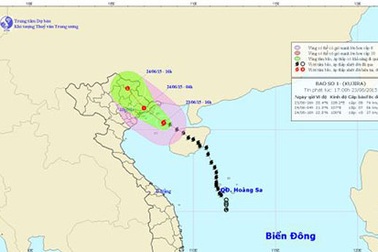 Bão số 1 tiến về phía Quảng Ninh, gió giật mạnh cấp 9