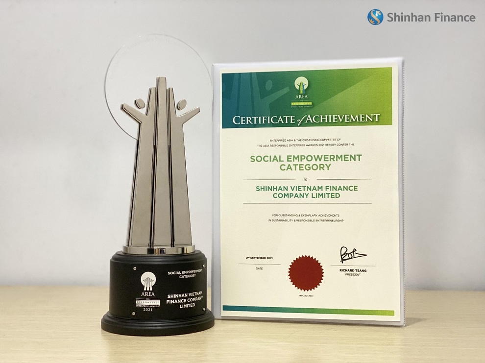 Shinhan Finance được vinh danh Doanh nghiệp Trách nhiệm Châu Á 2021 - 1 Shinhan Finance được vinh danh Doanh nghiệp Trách nhiệm Châu Á 2021 - 1