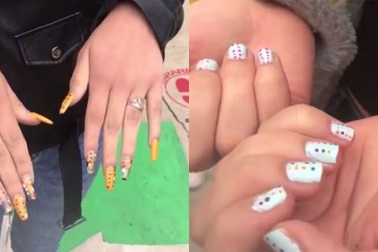 Phát hiện tài liệu quay cóp thi cử trên... móng tay