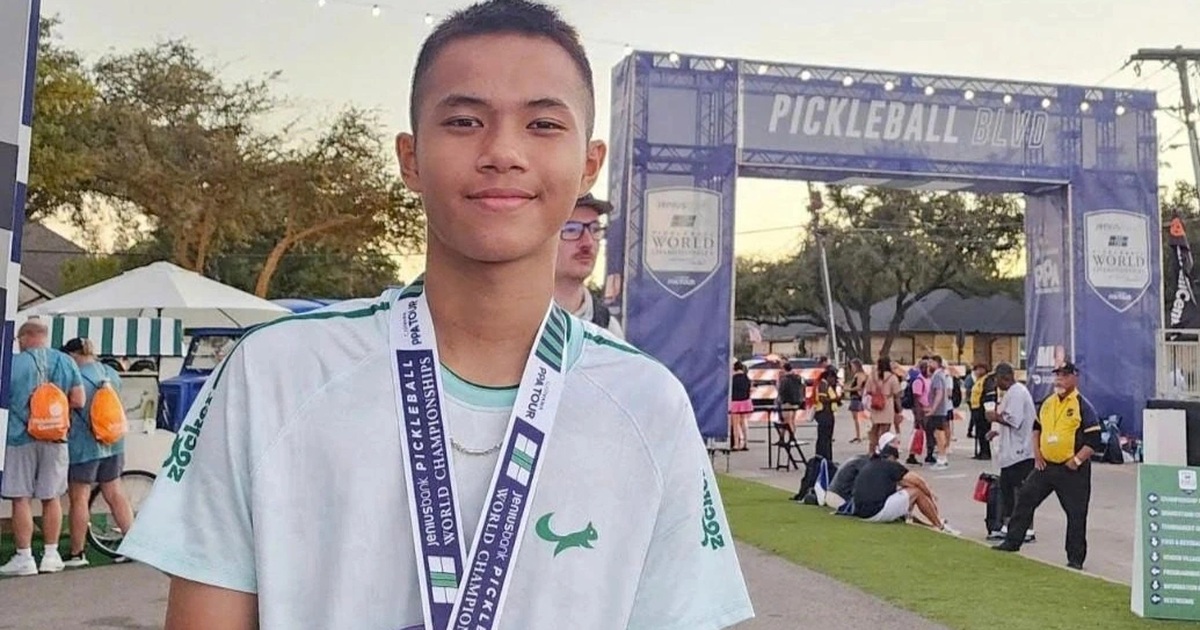 Tay vợt trẻ Việt Nam đạt thành tích ấn tượng tại giải pickleball thế giới