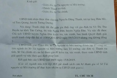 Vụ mua đất gần 30 năm bất ngờ bị tranh chấp: UBND tỉnh Nghệ An chỉ đạo xử lý