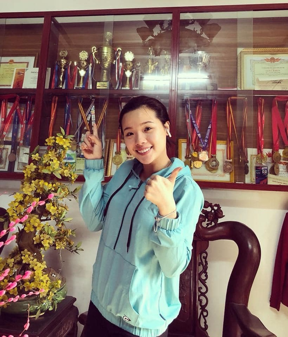 Vẻ đẹp ngọt ngào của tay vợt nữ số một Việt Nam ở Olympic Tokyo - 4 Vẻ đẹp ngọt ngào của tay vợt nữ số một Việt Nam ở Olympic Tokyo - 4