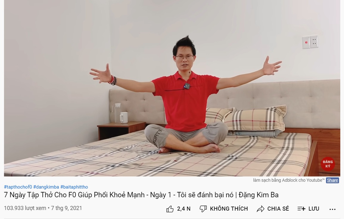 Nhà vô địch yoga hướng dẫn tập thở cho F0 - 1 Nhà vô địch yoga hướng dẫn tập thở cho F0 - 1