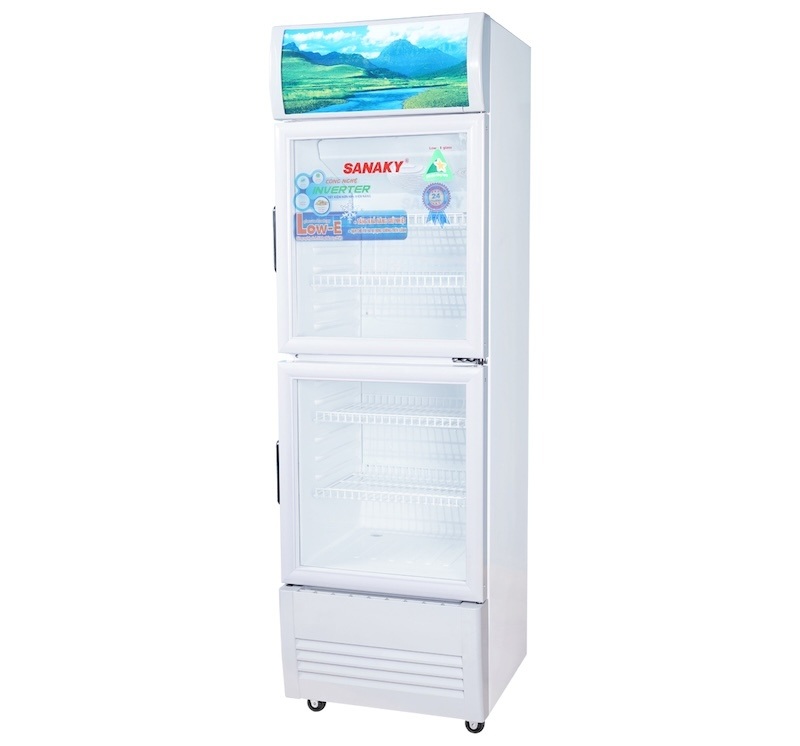 Tủ mát Sanaky Inverter 2 cánh 290 lít VH-358W3L giá hợp lý, bảo quản thực phẩm cực tốt