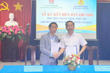 FE CREDIT ký kết hợp tác triển khai gói vay ưu đãi cho công nhân Bà Rịa - Vũng Tàu