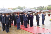 Lãnh đạo Đảng, Nhà nước vào Lăng viếng Bác, tưởng niệm các Anh hùng Liệt sỹ