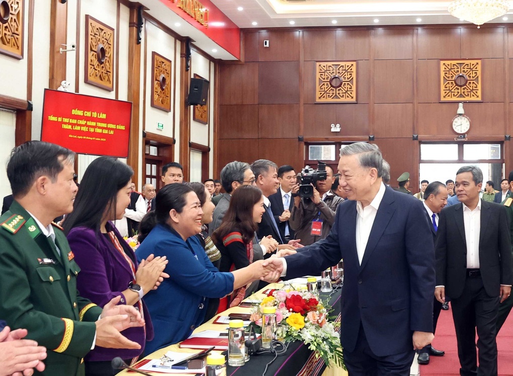 Tổng Bí thư Tô Lâm làm việc với cán bộ chủ chốt tỉnh Gia Lai - 2 Tổng Bí thư Tô Lâm làm việc với cán bộ chủ chốt tỉnh Gia Lai - 2