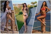 Trần Hoàng Ái Nhi và thí sinh Hoa hậu liên lục địa 2021 trình diễn áo tắm