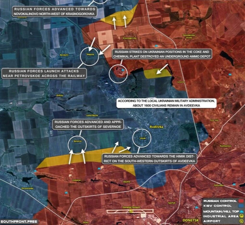 Chiến sự Ukraine: Nga xuyên thủng tuyến phòng thủ, siết vòng vây Avdiivka - 2