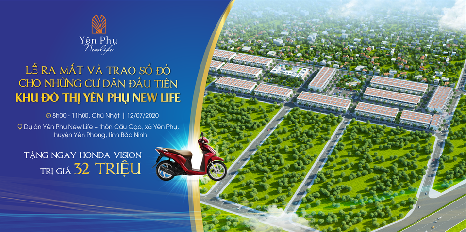 Ra mắt dự án đất nền Yên Phụ New Life – khu đất nền mới nổi tại Bắc Ninh - 1 Ra mắt dự án đất nền Yên Phụ New Life – khu đất nền mới nổi tại Bắc Ninh - 1