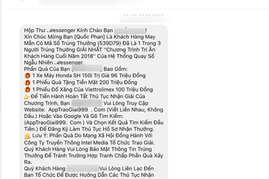 Lừa đảo "trúng thưởng Honda SH" trên Facebook bùng phát dịp cận Tết