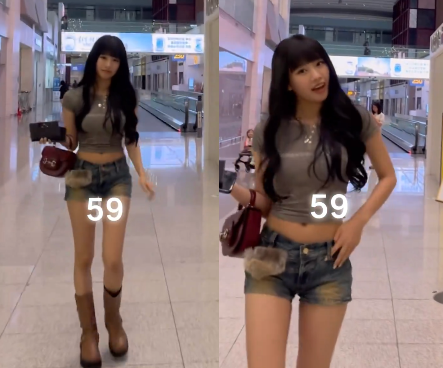 Nữ ca sĩ 10X mặc đơn giản, đi dép lê vẫn gây sốt tại sân bay - 1