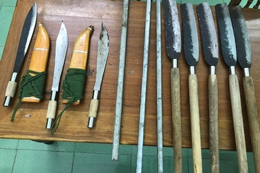 Ngăn chặn nhiều nhóm thanh niên dùng mã tấu thanh toán nhau