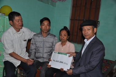 Hơn 94 triệu đồng đến với mẹ con em Mai Xuân Tùng