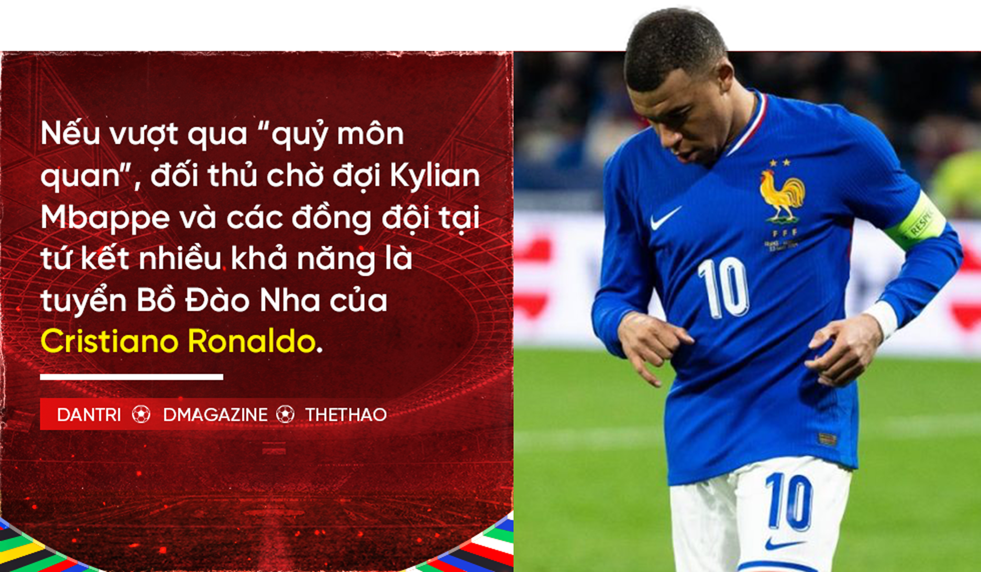 Vòng 1/8 Euro 2024: Chờ Ronaldo nổ súng, đại chiến gã khổng lồ và ngựa ô - 1 Vòng 1/8 Euro 2024: Chờ Ronaldo nổ súng, đại chiến gã khổng lồ và ngựa ô - 1
