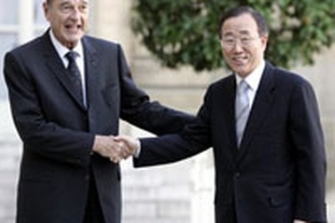 Chirac thử tiếng Pháp của tân Tổng thư ký LHQ