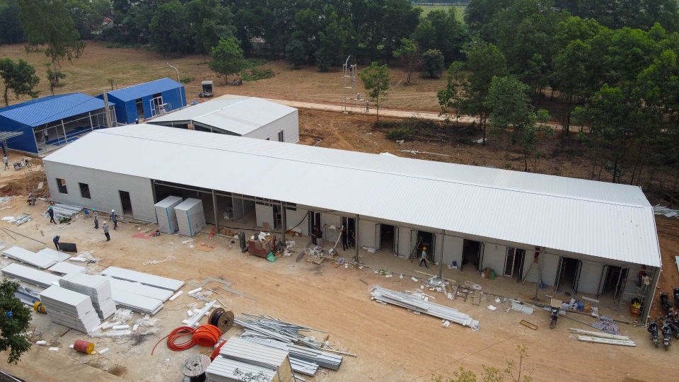 Bệnh viện dã chiến Mê Linh lột xác, chuẩn bị đi vào hoạt động - 5 Bệnh viện dã chiến Mê Linh lột xác, chuẩn bị đi vào hoạt động - 5