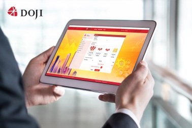 Cơ hội nhận 5 chỉ vàng 999.9 khi giao dịch eGold của DOJI