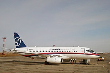 Trình diễn máy bay Sukhoi Superjet 100 tại Nội Bài