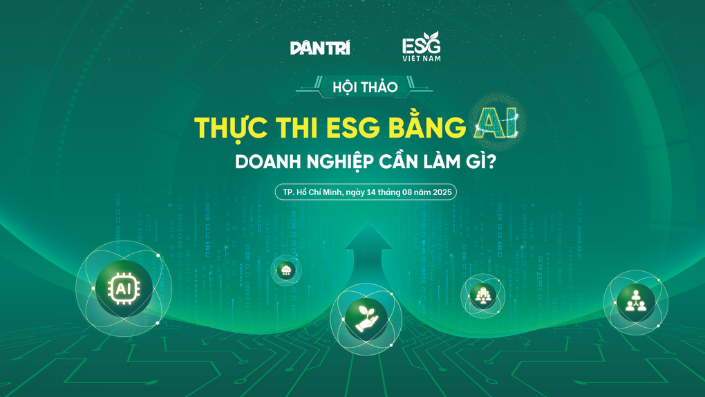 Sở KHCN TPHCM và báo Dân trí đồng tổ chức hội thảo Thực thi ESG bằng AI - 1 Sở KHCN TPHCM và báo Dân trí đồng tổ chức hội thảo Thực thi ESG bằng AI - 1