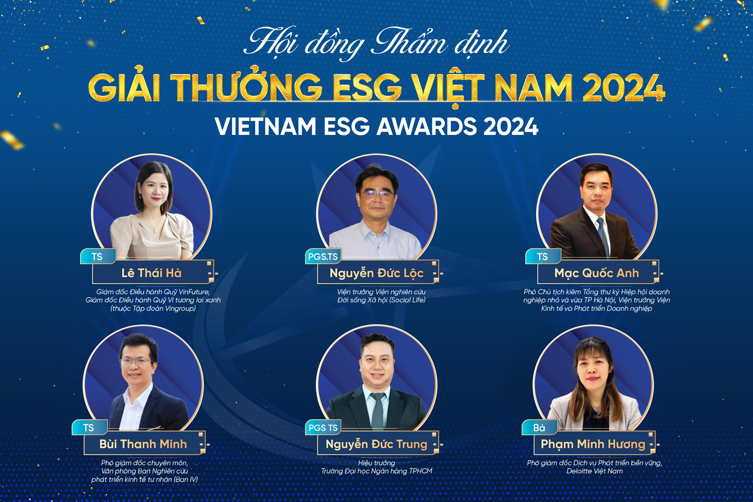 Hội đồng Thẩm định Giải thưởng ESG Việt Nam 2024 là ai?