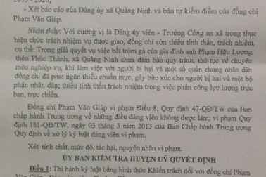 Điều tra vụ trộm gà "hời hợt", Trưởng công an xã bị kỷ luật khiển trách