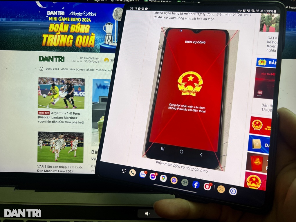 Thêm người phụ nữ ở Hà Nội mất 1,2 tỷ đồng khi cài ứng dụng giả mạo - 1 Thêm người phụ nữ ở Hà Nội mất 1,2 tỷ đồng khi cài ứng dụng giả mạo - 1