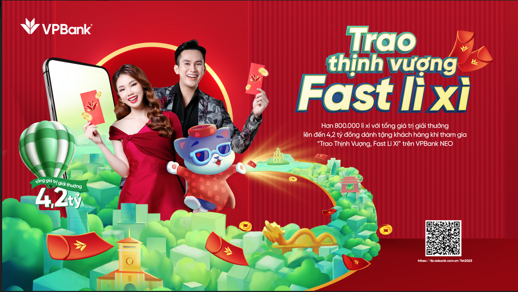 VPBank dành đến 4,2 tỷ đồng lì xì khách hàng đầu năm - 1 VPBank dành đến 4,2 tỷ đồng lì xì khách hàng đầu năm - 1