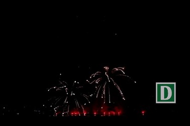 Màn trình diễn  pháo hoa của đội Ý