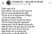 Xử lý nam thanh niên "chỉ điểm" chốt 141 Hà Nội trên facebook