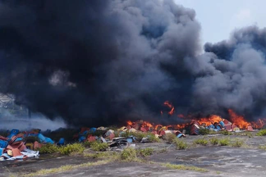 Thực hư thông tin Trung tâm Liên hiệp thể thao Hải Phòng cháy lớn