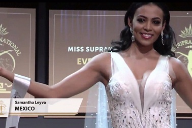 Hoa hậu Mexico mặc trang phục NTK Việt Nam tại “Hoa hậu siêu quốc gia”