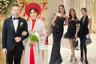 Khách dự đám cưới Minh Tú: Mặc nhiều đồ nội địa, đeo túi hơn 100 triệu đồng