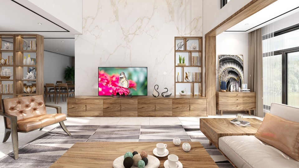 Xu hướng nội thất năm 2020: Phòng khách cao cấp đón thế hệ TV OLED siêu mỏng - 5 Xu hướng nội thất năm 2020: Phòng khách cao cấp đón thế hệ TV OLED siêu mỏng - 5