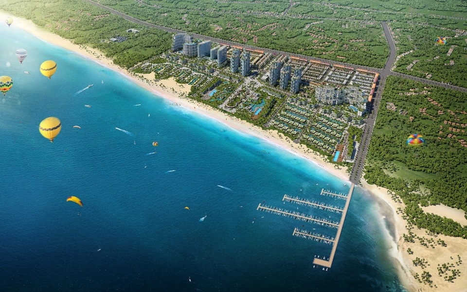 Tiến độ xây dựng dự án Thanh Long Bay: Sắp hoàn thiện hai hạng mục quan trọng - 1 Tiến độ xây dựng dự án Thanh Long Bay: Sắp hoàn thiện hai hạng mục quan trọng - 1