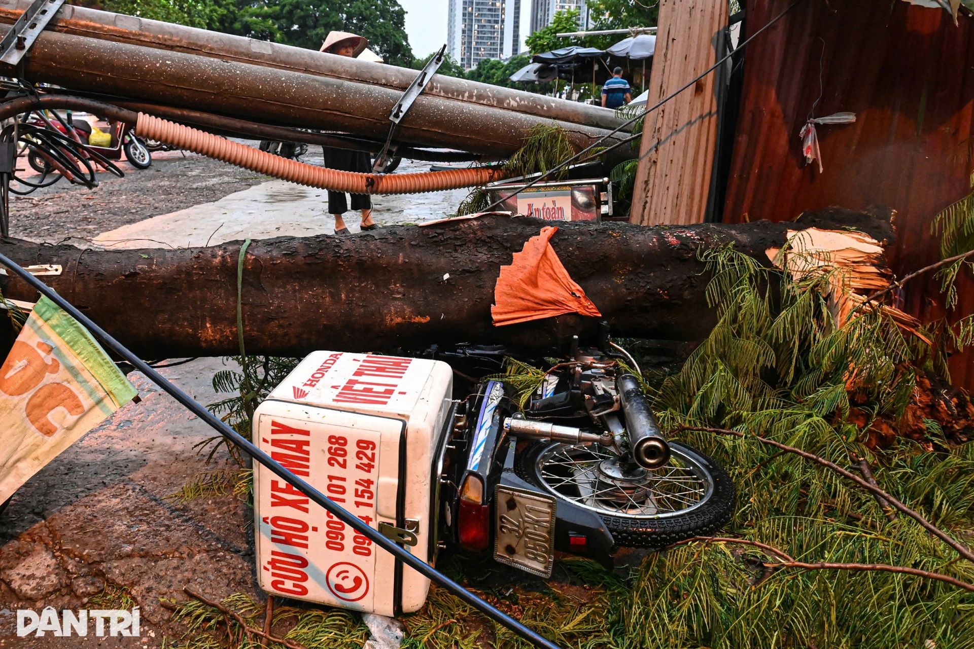 Nhà dân tốc mái, cây bật gốc đè nhiều xe sang trong cơn dông lớn ở Hà Nội - 6 Nhà dân tốc mái, cây bật gốc đè nhiều xe sang trong cơn dông lớn ở Hà Nội - 6