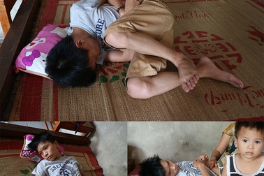 “Đau quá, con chết mất bố ơi!”