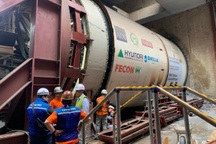 Khởi công máy khoan hầm "Táo bạo" của metro Nhổn - ga Hà Nội