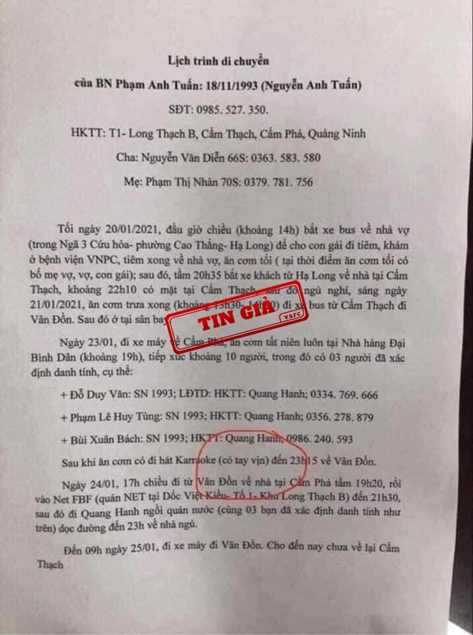 Tin giả về Covid-19 mọc như nấm trên mạng xã hội - 3 Tin giả về Covid-19 mọc như nấm trên mạng xã hội - 3
